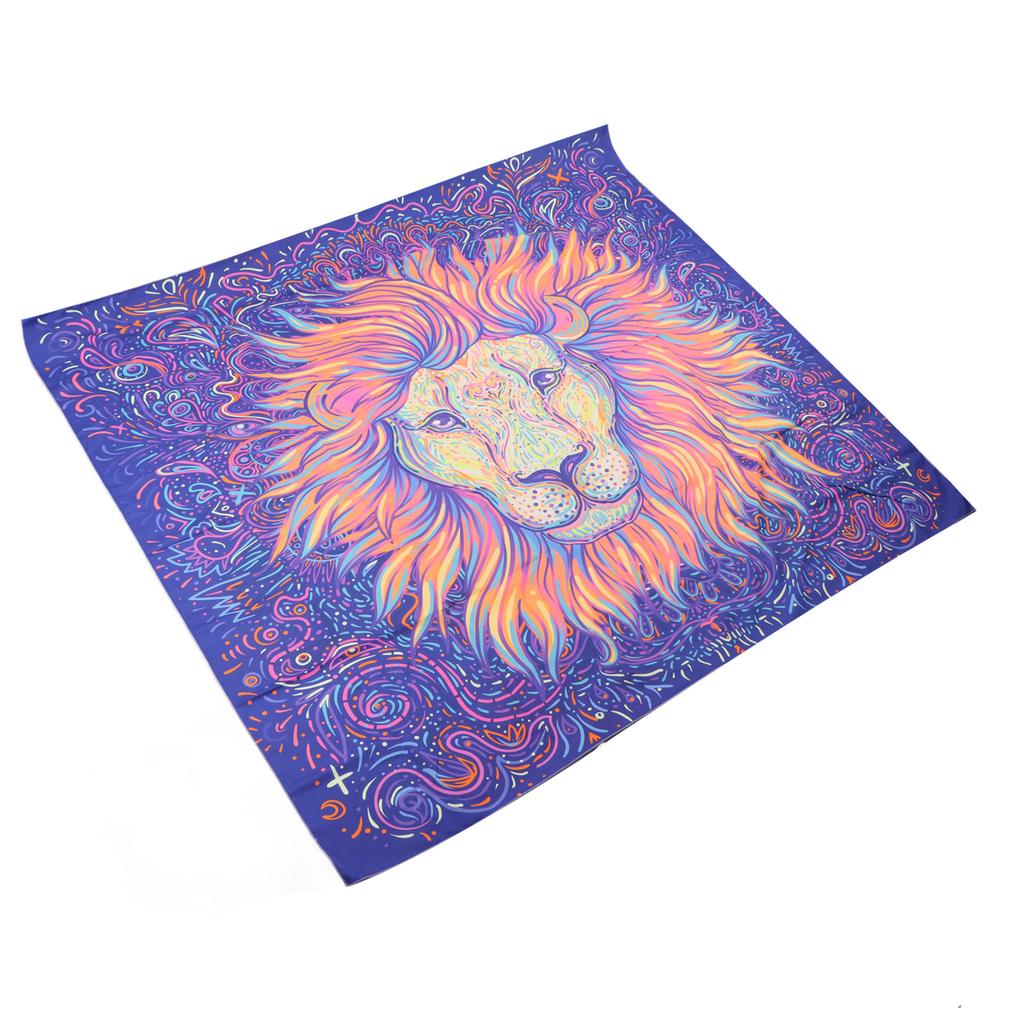 Blacklight Tapestry Animal Style Soft Skin Friendly Glowing In Dark UV Reactive Tapestry for Bedroom Party Office
