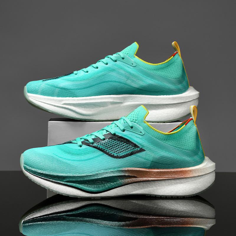 

Feidian really explosive carbon board running shoes friction sound men s shoes breathable mesh sports shoes ultra-light soft sole casual, shoes women 45