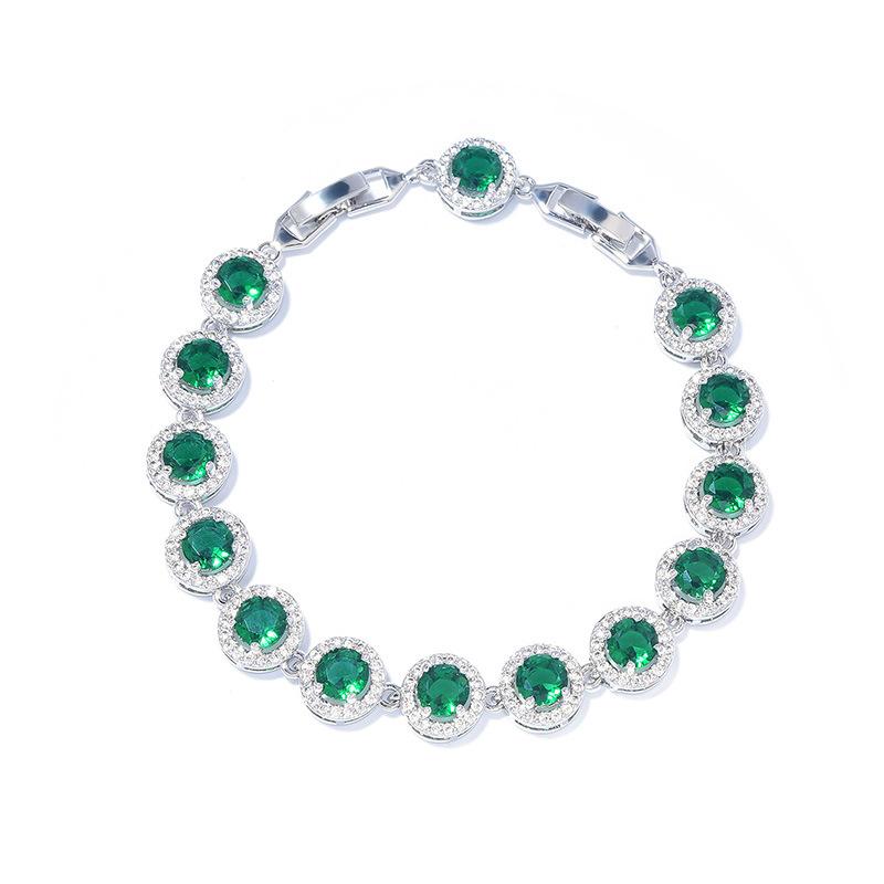 

Лидер продаж, женский изысканный круглый геометрический браслет из циркония, дизайн Minority, передовое чувство ювелирных изделий.