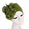 Damen Elegant Seite Groß Blume Hohe Elastizität Mode Kappe
