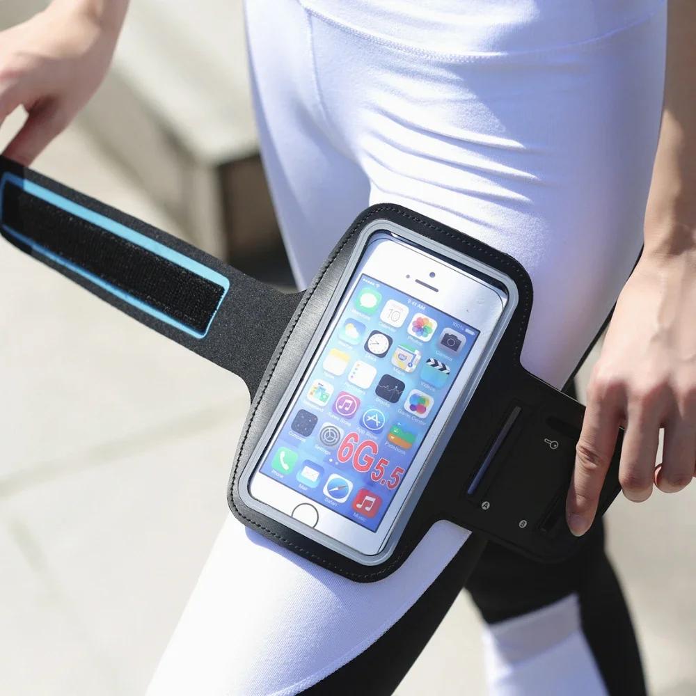 5 Inch Mobile Phone Armband Outdoor Sports Smartphone Holder Gym Running Phone Bag Arm Band Cases for Samsung for IPhone Holder 6