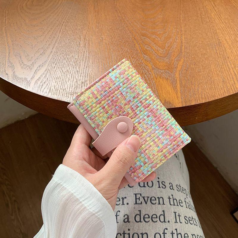 

Fashion New Women s Wallet Portable Women s Wallet coin purse Ladies Clutch card holder Compact Color Small Coin Purse Money Bag розовый