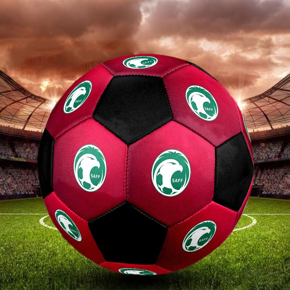 1pc Saudi Arabia National Football Team Soccer Ball Size 5 Indoor Soccer Ball Fashion Colorful Backyard Game - Great For Sports Fans Gift HE57