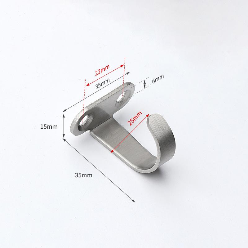 5Pcs Stainless Steel Screw Mounted Ceiling Hooks, Under-Shelf Towel, Heavy Duty Hanger For Bathroom Cabinet Garage