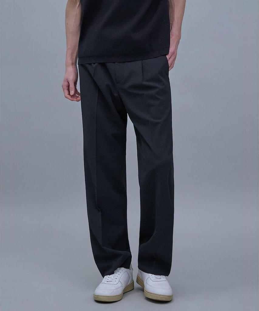 SHIFT.G Ordinary Semi Wide Slacks Black