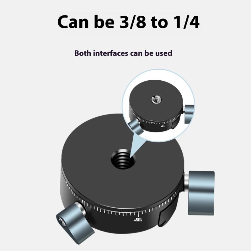 360° drehbare Kamera-Stativhalterung mit Dämpfungssystem Arca Swiss Schnellwechselplatte 5 kg Tragfähigkeit Aluminium-Stabilisatoren für professionelle Fotografie