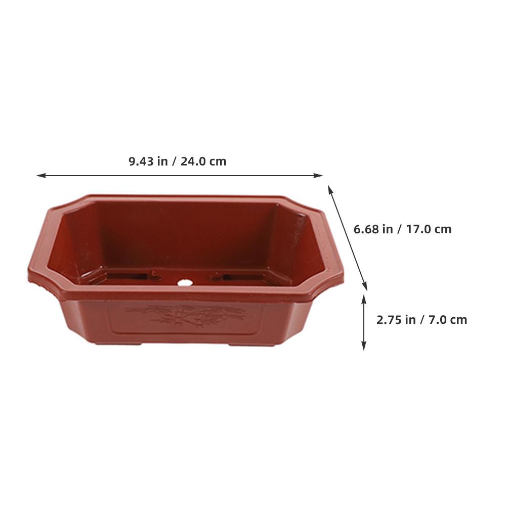 6Pcs Plastic Flower Pots for Indoor Outdoor Gardening Small Bonsai Planter Pots with Drainage Holes Balcony Yard Plant Holders