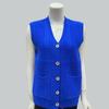 Gilet in Maglia con Scollo a V per Primavera e Autunno da Donna Top in Maglia Senza Maniche Monocolore Vest Cardigan in Maglia Slim-Fit