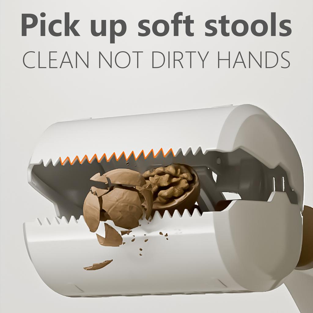 Flexible Dog Poop Grabber with Poop Bag Dispenser Outdoor Pet Pooper Scooper Poop Picker for Dog Walking Waste Grabbers
