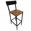 Hoker Ciemny Brąz Taboret Do Kuchni 30X40X90 I Begryf