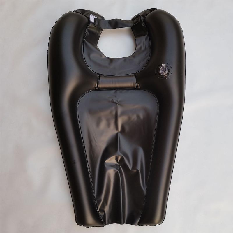 Verdicktes aufblasbares PVC-Shampoo-Becken mit eingebautem Kissen für bettlägerige, ältere, schwangere Frauen und Kinder