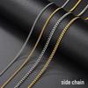 18k Gold Electroplated Minimalist Titanium Steel Twisted Wire Necklace Chain
