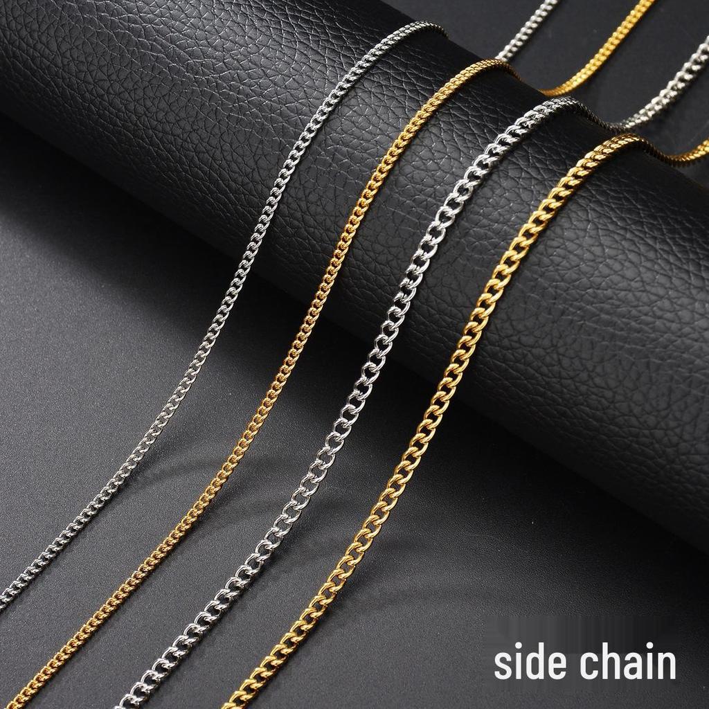 18k Gold Electroplated Minimalist Titanium Steel Twisted Wire Necklace Chain