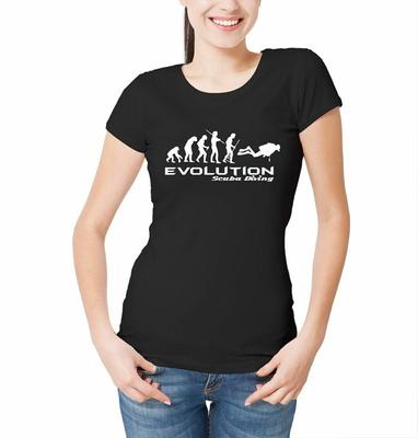 Evolution Des Tauchens Unisex T-Shirt See Hobby Ozean Höhlentaucher