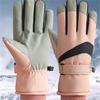 Women's Waterproof Winter Ski Gloves, Warm Fleece Lined, Anti-Slip Touchscreen Gloves for Snowboarding, Skiing