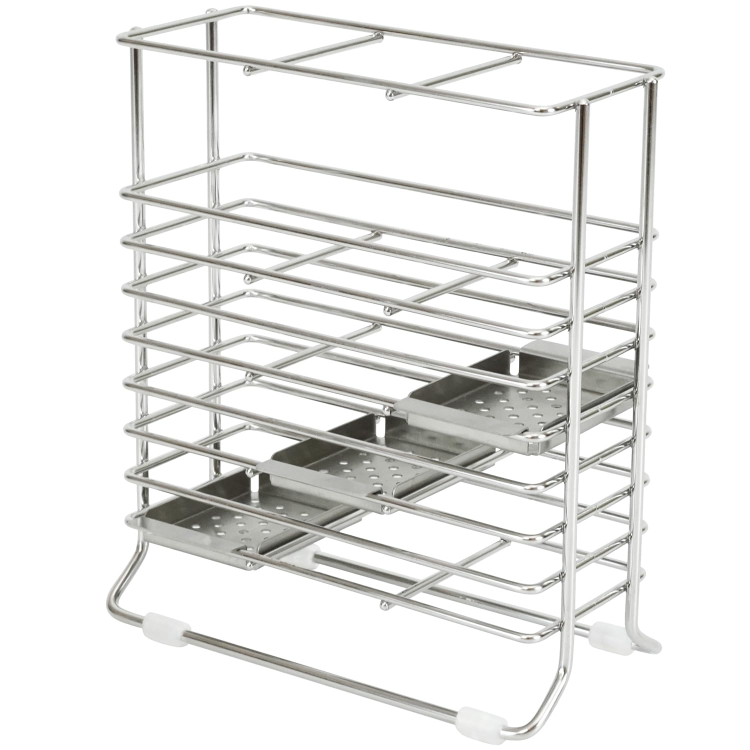 

Wahei Freiz Stainless Steel Slim Cutlery Tool Stand Adjustable Chopstick Holder Dish Drainer Kit & & RG-0607