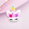 12pcs Cute Mini Unicorn head PVC flexible glue Flat back DIY Scrapbook Embellishment Phone Craft Decoration E98