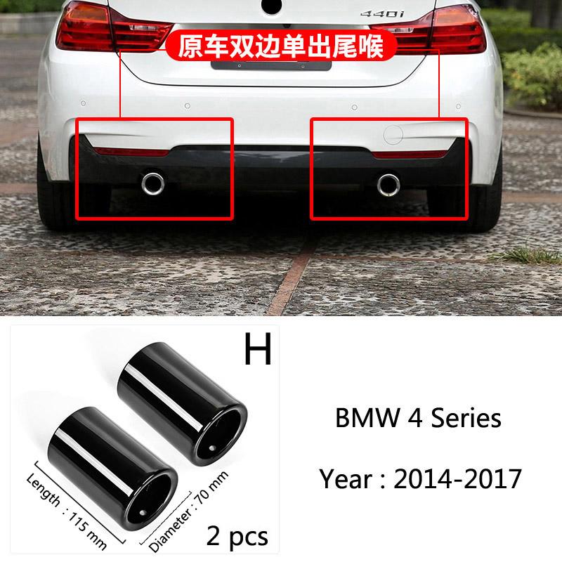 For BMW 1 2 3 4 5 Series X1 3GT F20 F22 F30 F32 F34 F36 F10 F48 Car-Styling Stainless Steel Car Exhaust Muffler TailPipes Cover