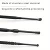 Stainless Steel Ear Pick Set 8PCS Ear Cleaner Kit Spiral Spring Earwax Remover Tweezers Ear Cleaning Tool