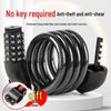 Anti-theft Combination Bike Lock: Portable Steel Cable for Mountain and Electric Bikes
