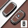 BBKT7 Zinc Alloy Leather Car Smart Key Case Cover for BMW 1 3 5 7 Series X1 X3 X4 X5 F10 F15 F16 F20 F30 F18 F25 M3 M4 E34 Sticker