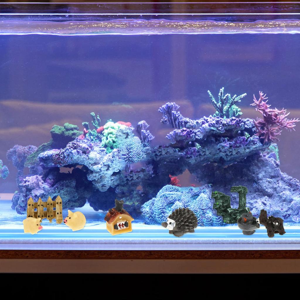 FRCOLOR 30pcs Miniature Garden Ornaments, Succulent Plant Decorations, Bonsai Figurines, Small Resin Decorations for Terrariums, Indoor and Outdoor