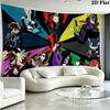 Persona 5 Wall Tapestry Aesthetic Wall Hanging Printed Fabric Blanket Decorative Tapestries for Bedroom Living Room Home Decor