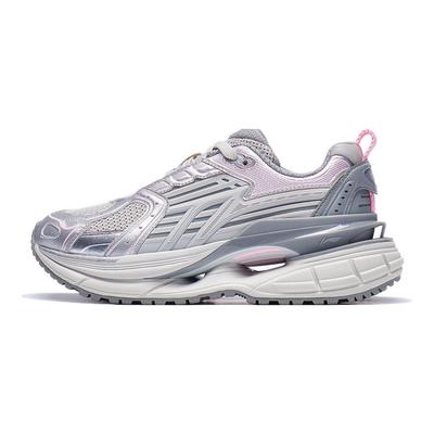 Yixing 5 Comfortable Versatile Wear-Resistant Rebound Low-Top Casual Shoes Women Sneaker Silver Gray AGCT352-3