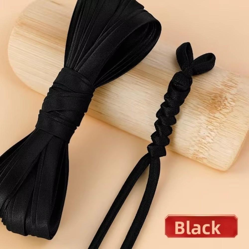 1CM Fabric Edge Sewing Ribbon Cord Rope Sateen 10MM Width 4-Fold Iron Free Bias Tape Colorful Clothing Accessories