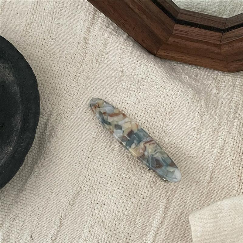 1PC Acetate Hair Side Clip Oval Geometric Bangs Hairpin Women Girls Simple Elegant Duckbill Clip Barrettes Hair Styling Accessories