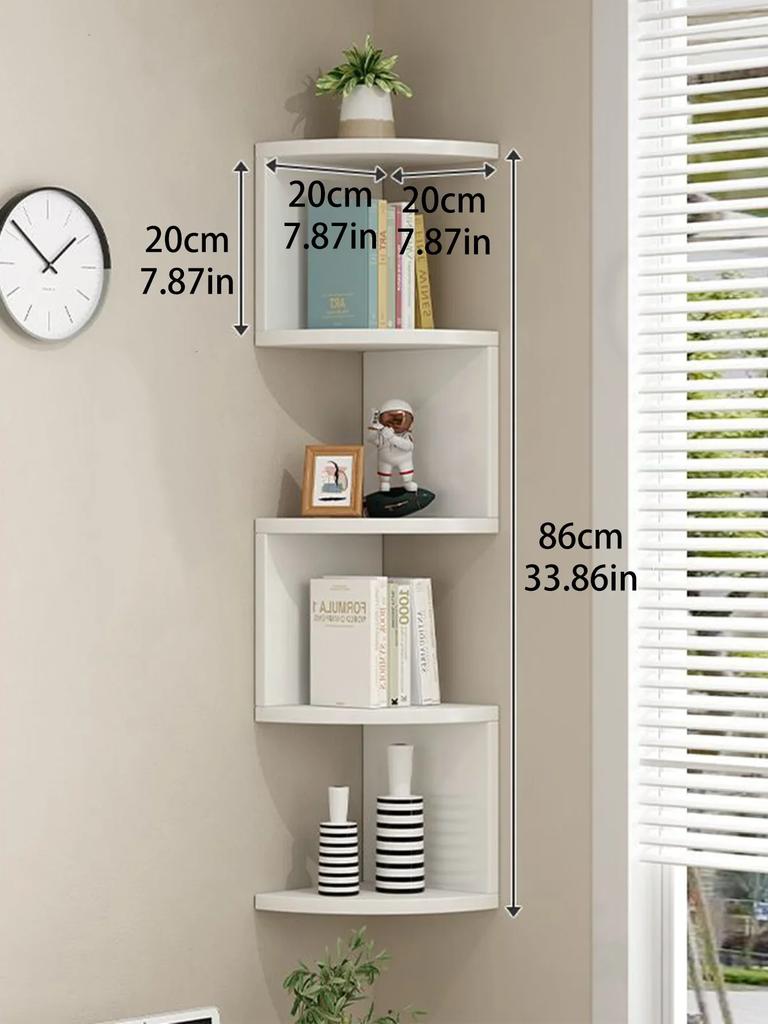 Corner Shelf - 5/2-Tier Corner Floating ShelvesWall Easy Assemble Wall Corner Shelves Bedrooms Living Room Decorations Bookcase