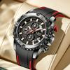 LIGE Unique Dial Man Watch Creative Fashion Casual Sports Silicone Calendar Waterproof Luminous Clock Quartz Watches for Men New
