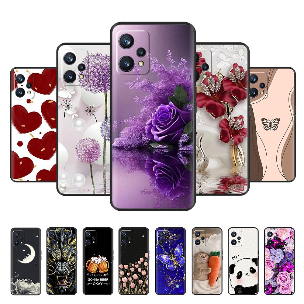 For Realme 9 Pro 9Pro Realme9 Pro Phone Case Cute Camera Protector Cover For Realme 9 pro Plus Pro+ 5G Liquid Silicone Fundas