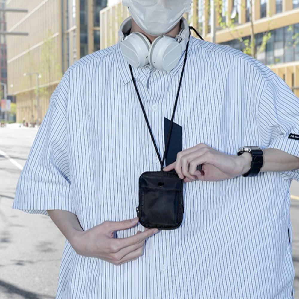 Casual Halter Coin Pouch Solid Color Crossbody Bags Small Lightweight Storage Bag Girl Boy