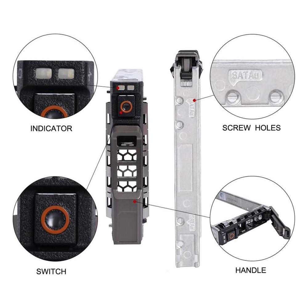 2,5" SAS SATA Caddy pro pevný disk 4ks Pro Dell R720 R730 R730XD R430 R930 R620 R820 T420