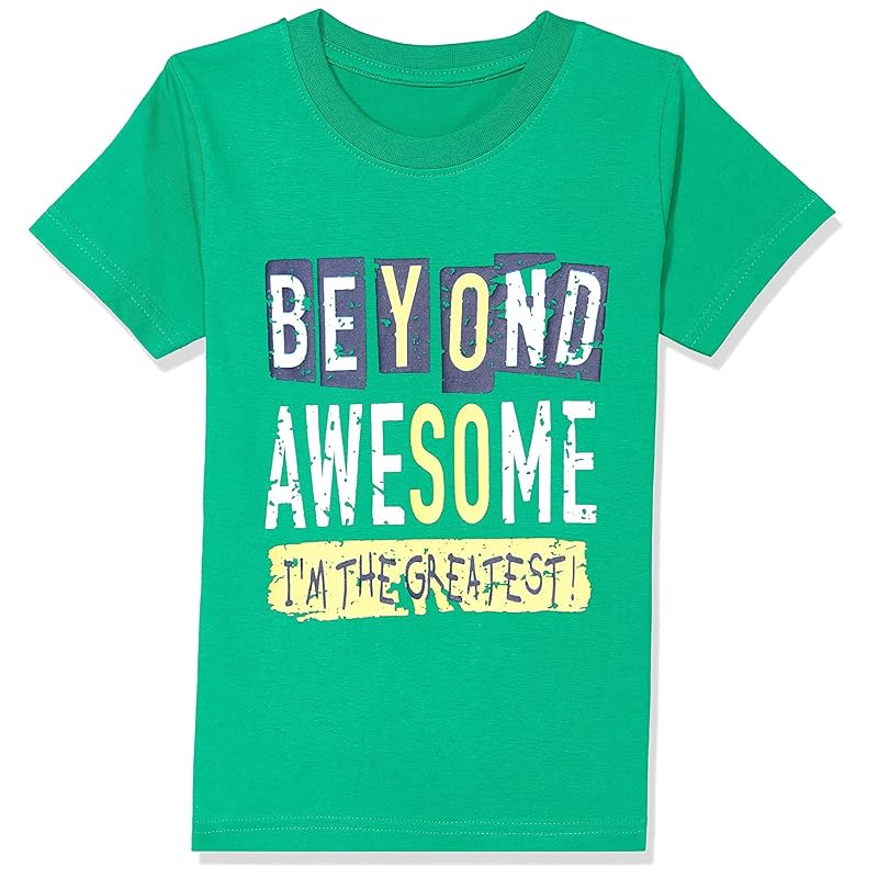 T2F Boy' Cotton Printed Regular Fit TShirt(Pack of )