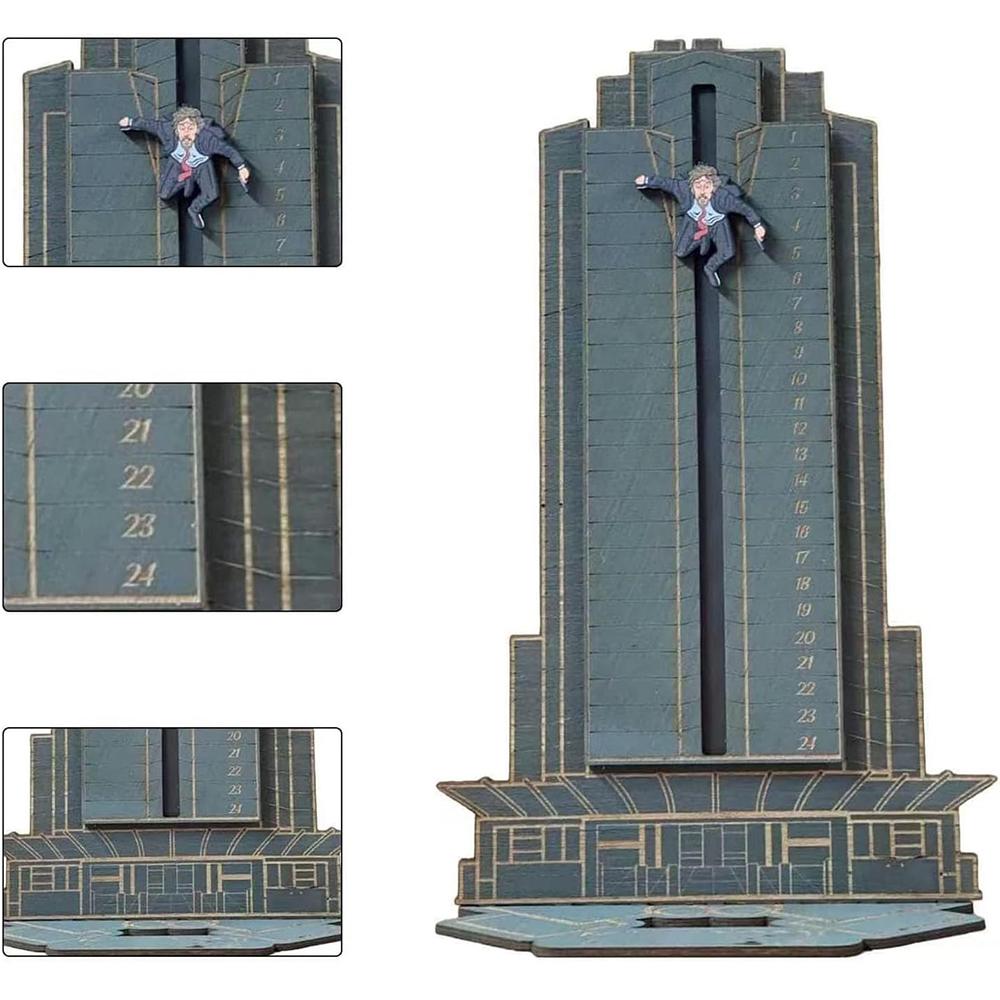 Christmas Die Hard Advent Calendar for Desktop Wooden Ornaments