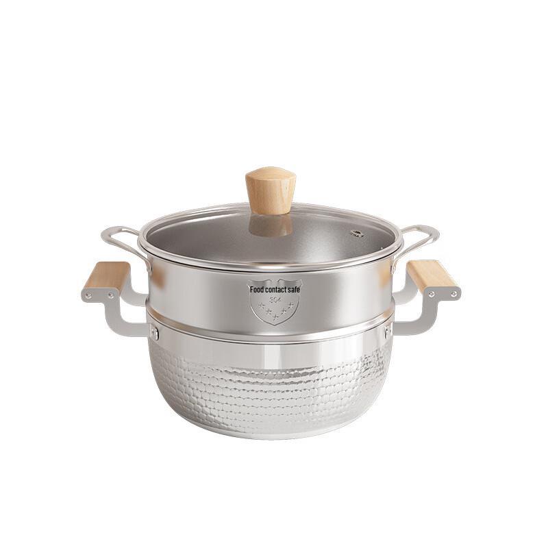 304 Stainless Steel Yukihira Soup Pot with Steamer