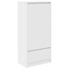VidaXL Armoire avec tiroir blanc 55,5x34x119,5 cm bois d'ingénierie, armoire de rangement, buffet haut, armoire de rangement 861643