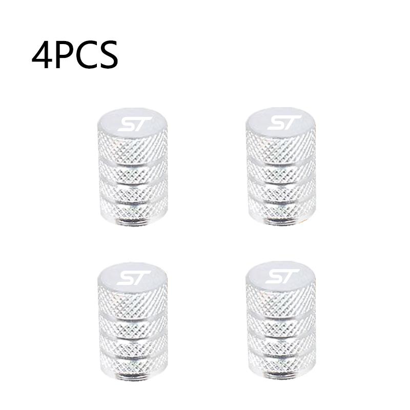 4Pcs/lot Car Tire Wheel Valve Caps Tyre Rim Stem Covers For Ford ST Line Focus X 2 3 Mondeo Fiesta Kuga MK2 MK3 MK4 Accessories