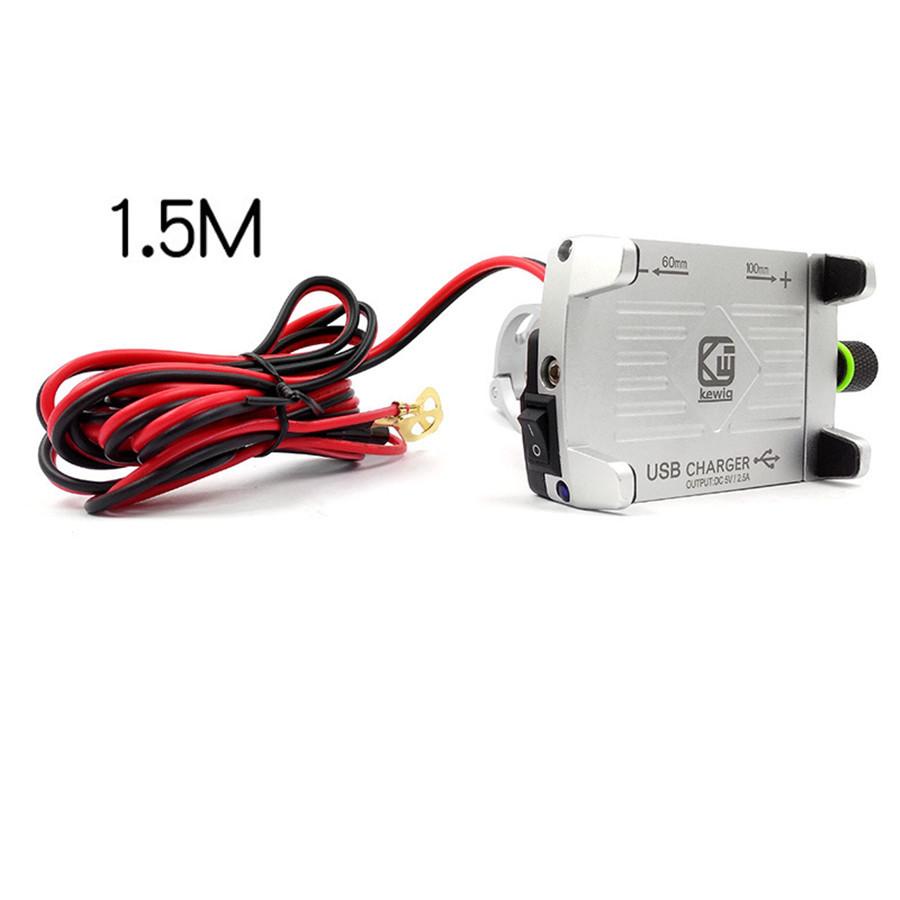 CNC GPS Mount USB Charger BMW GS F800 F700 R1200