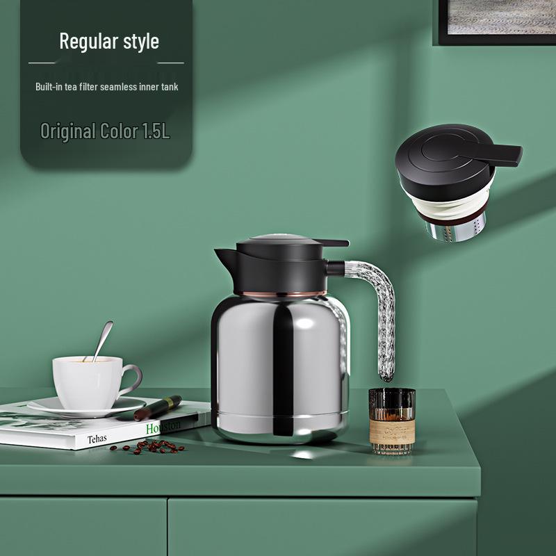 304 Stainless Steel Insulated Kettle with Intelligent Temperature Display for Tea Brewing - Commemorative Business Souvenir.