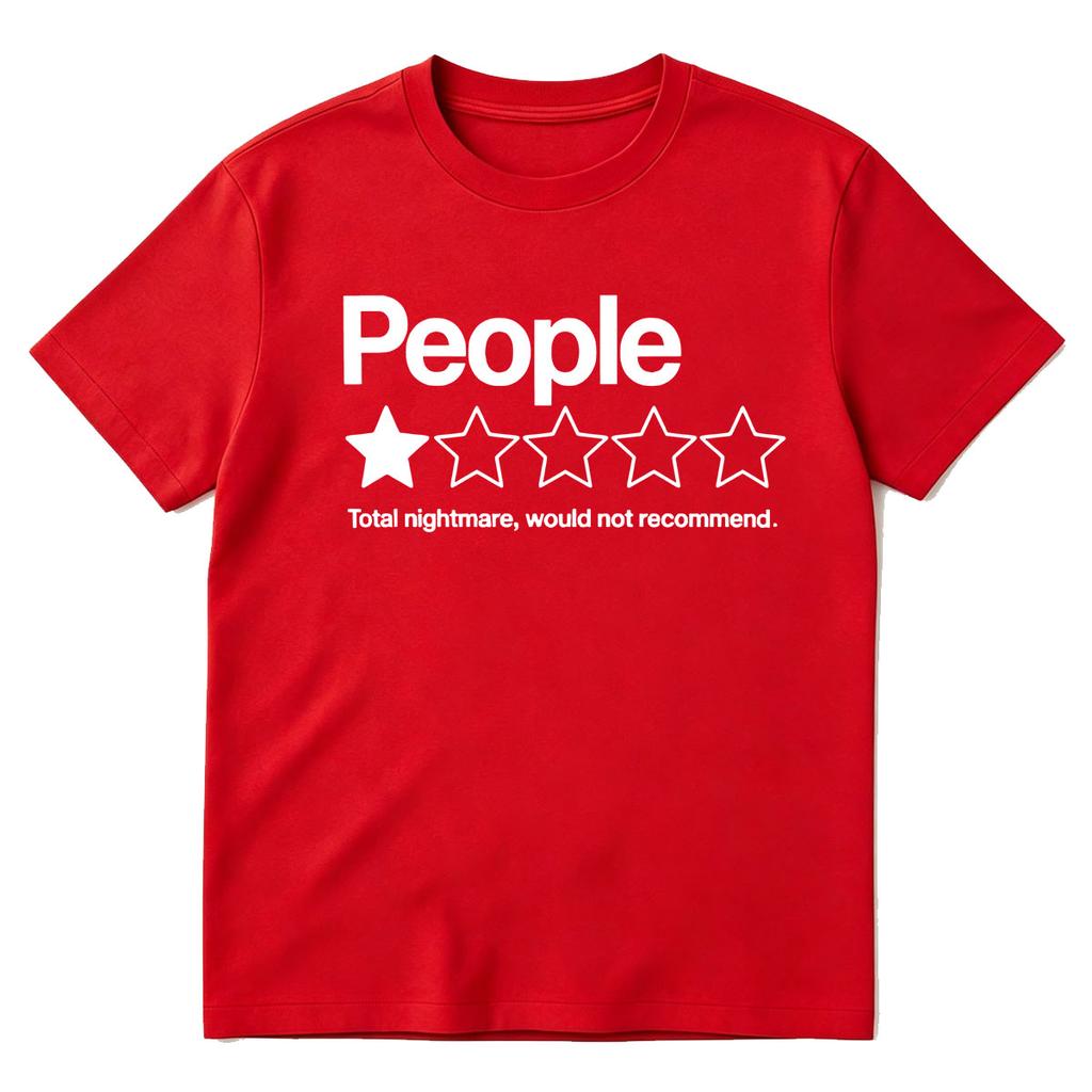 People Total Nightmare Would Not Recomunisexd TShirts Unisex Unisex Clothing Casual Cotton Short Sleeve Oversized T Shirts Streetwear