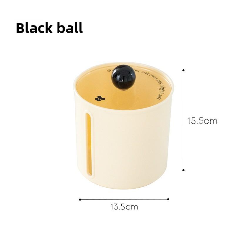 Cream-colored Creative Side Tissue Box, Desktop Tissue Box, Napkin Storage and Organization Box, Storage Box