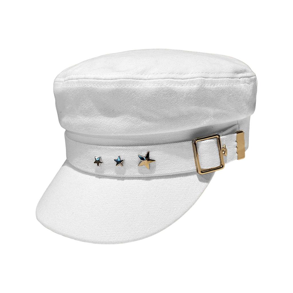 Women Flat Top Baseball Hat Cadet Sun Cabbie Retro British Newsboy Cap Visor Hats for