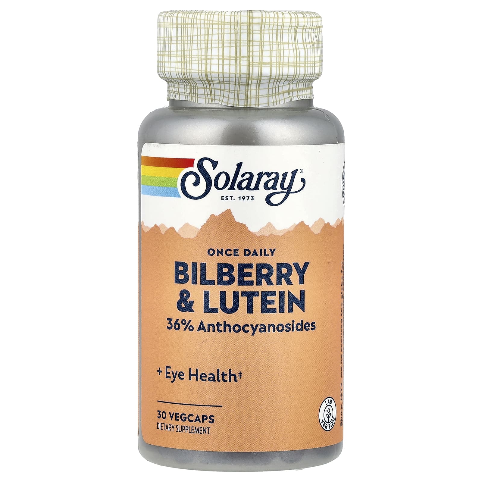 

Once Daily, Bilberry & Lutein, Veggie Capsules 30