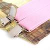 Unisex 2.5cm British Pink Y-Back Elastic Suspenders, Versatile & Multi-Color