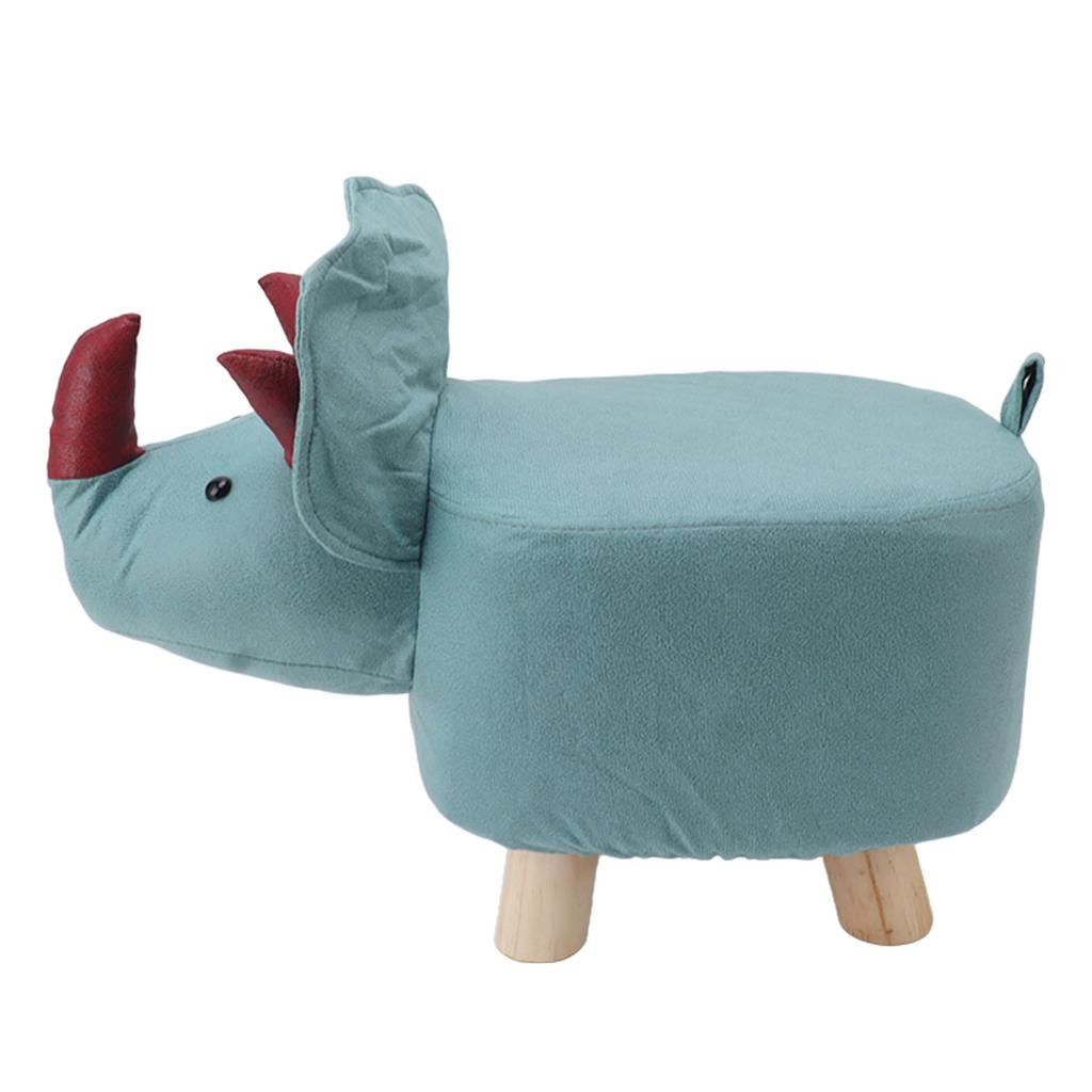 Uroczy podnóżek w kształcie zwierzątka z miękką wyściełaną poduszką i antypoślizgowymi nóżkami Małe stołki podnóżki dla dzieci i dorosłych Dinozaur