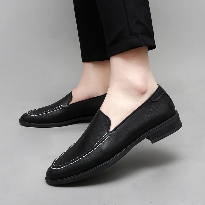 Herren Flats Echtleder Herren Freizeitschuhe Luxusmarke Herren Bequeme Slipper Mokassins Atmungsaktiv Slipper Fahrschuhe