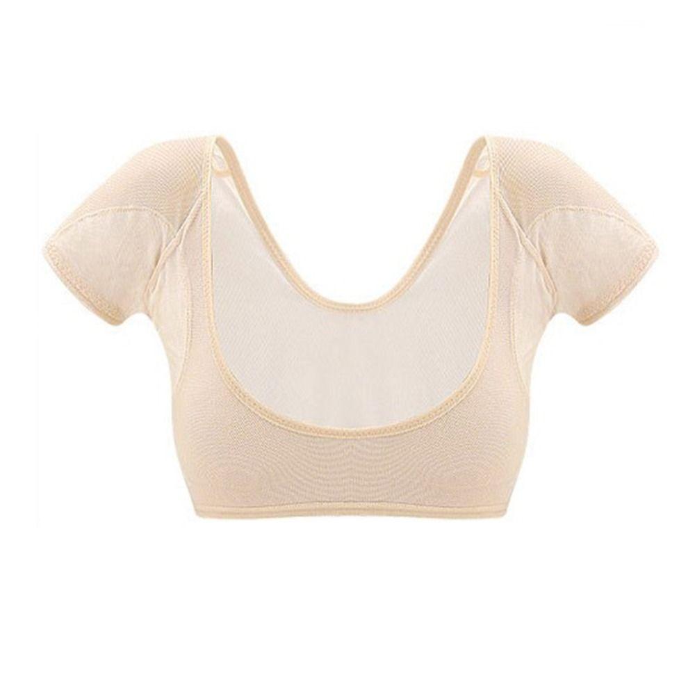 Breathable Underarm Sweat Vest Washable Sweat absorb Pad Accessories Antiperspirants M бежевый